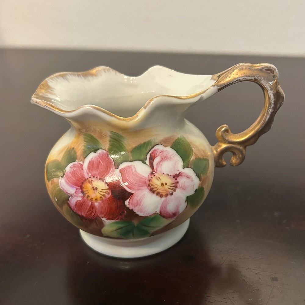 🌻HOST PICK 🌸VINTAGE ENESCO JAPAN HAND PAINTED PORCELAIN 3-PIECE TEA SET - Picture 10 of 15